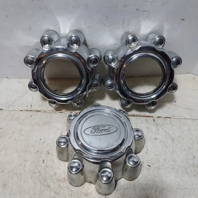Juego de tapacubos centrales de rueda cromados Ford F250 F350 Super Duty 1999-2005 1C34-1A096-AB Foto 1 de 4