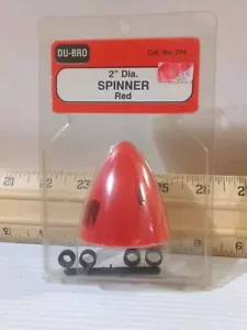 DU-BRO Red 2 Inch 2-Blade Spinner No. 274 Missing Screws, Air Plane Parts, Read - Picture 1 of 6
