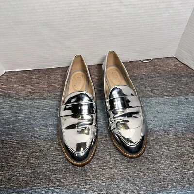 Franco Sarto Hudley Shiny silver women's size 6.5 Loafers - Image 1 of 4