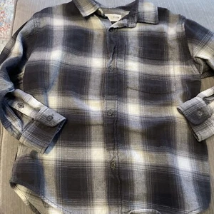 Zara Sz 6 Plaid LS Button Down Shirt CUTE! - Picture 1 of 4
