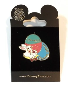 Disney Pin Trading Alice in Wonderland White Rabbit Easter 2001 Disneyland DLR - Picture 1 of 3