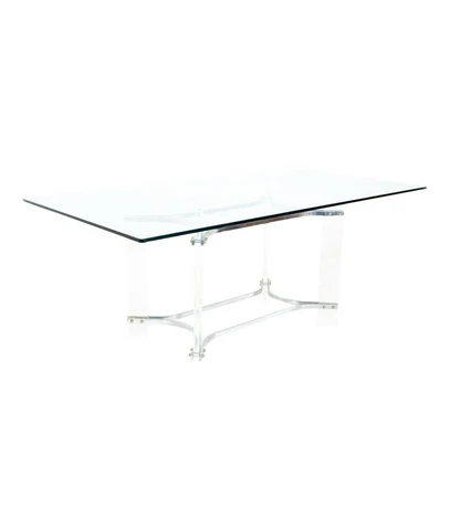 Charles Hollis Jones Style Mid Century Chrome Lucite and Glass Console Table Cover