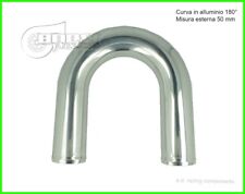 Curva in alluminio 180 gradi kit tubi per intercooler aspirazione 50 mm silicone