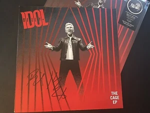 New NM Billy Idol The Cage EP Signed Autographed Vinyl Record LP White Wedding - Picture 1 of 5
