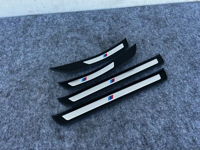 JUEGO PLACA RASGUÑO ALFÉIZAR PUERTA DELANTERA TRASERA BMW F10 550I 528I 535I M5 (2011-2016) OEM Foto 1 de 4