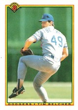 1990 Bowman #85 Tim Belcher Los Angeles Dodgers