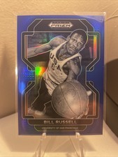 2022-23 Panini Prizm Draft Picks #4 Bill Russell /199 Blue San Francisco Dons