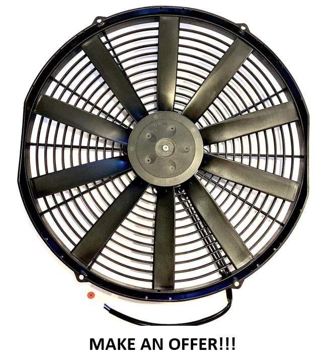 SPAL 30100401 16" 12V Pusher Fan Low Profile 1103 cfm VA18-AP10/C-41S - Изображение 1 из 4