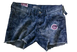 Neu Old Navy Blue Damenjeans kurz Blumenmuster Größe 0 - Bild 1 von 1