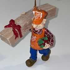 2012 Home Depot Homer Man Carrying Lumber Wood & Gift Christmas Ornament READ