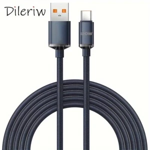 120W Super Fast Charge Compatible for Android 6A TYPE-C Charging Cable - Picture 1 of 10