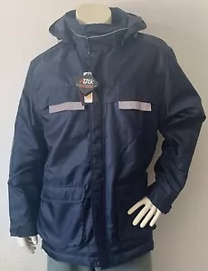 Harriton Large 3-in-1 Jacket Dark Navy UTK Reflective Water Res Zip-Off Hood - Picture 1 of 8