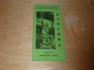 1975 1976 AUSUSTANA (ILLINOIS) COLLEGE BASKETBALL MEDIA GUIDE EX - Picture 1 of 1