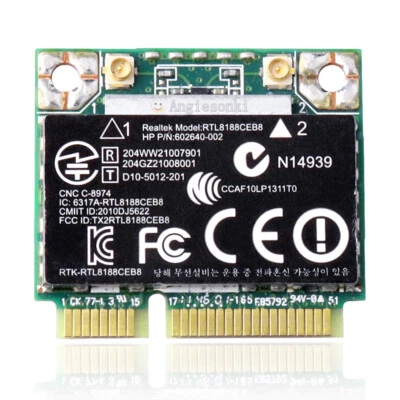 HP 602993-001 G62 CQ62 Realtek RTL8188CEB8 Wireless WIFI WLAN card BlueTooth BT - Image 1 of 4