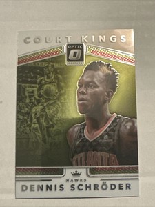 Dennis Schroder 2017-18 Donruss Optic Court Kings Card No. 9 Atlanta Hawks