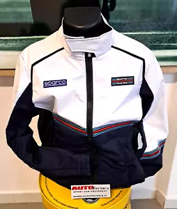 GIACCA GIUBBOTTO MODELLO SOFTSHELL SPARCO MARTINI RACING TG XL COLORE BLU BIANCO - Bild 1 von 2