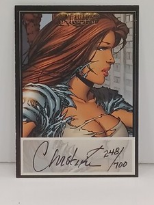 2000 Witchblade Millennium Autograph Card Christina Z Dynamic Forces #248/700
