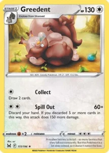 x1 Greedent - 151/196 - Rare - Reverse Holo Pokemon SS11 Lost Origin M/NM - Picture 1 of 1