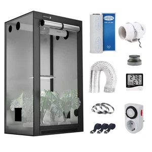 CannoBox Growbox Abluft Set - Growzelt 1680D 90x90x180cm - Abluftset 540m³/h - Bild 1 von 13