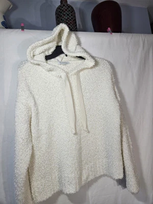 Sudadera con capucha suéter blanco roto marfil Lucky Brand talla mediana M precio de venta sugerido por el fabricante: $70 Foto 1 de 4