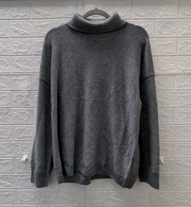 New Free People Addie Cashmere Turtleneck Sweater Grey Women's Size S - Imagen 1 de 5