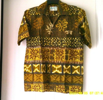 1960s Hawaiian Kona Kai Jantzen Medium Mens Shirt Made in U.S. A. - Image 1 of 2