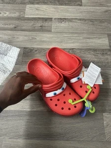 Genuine & Authentic Crocs Lightning McQueen Clogs - UK 9 | M10/W12 - Light Up - Picture 1 of 6