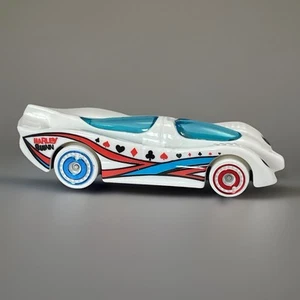 2023 Hot Wheels Power Pistons White HARLEY QUINN Batman Plastic Diecast Car - Picture 1 of 11