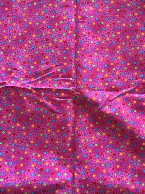 Cranston TPSA Fabric Vintage Confetti Pink 3+Yds 44”x128” 80’s New Wave - Image 1 of 3