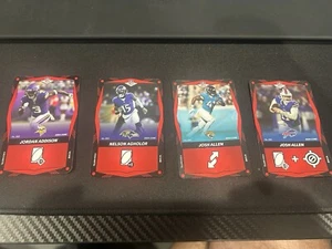 2024 UNO Elite Core Edition NFL Red Cards Singles You Pick Build Your Deck - Picture 1 of 1