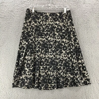 Faldas Isaac Mizrahi línea A hasta la rodilla para mujer 8 negras poliéster plisadas informales Foto 1 de 4