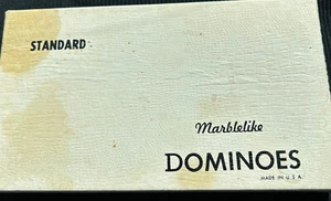 Vintage Green Dominoes Puremco Marblelike #616 Standard Size - Picture 1 of 4