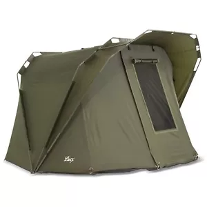 Lucx® Karpfenzelt 1 - 2 Mann Angelzelt Bivvy 2 Man Carp Dome Fishing Tent "Coon" - Bild 1 von 7