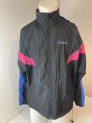 Chaqueta cortavientos Reebok Wind Breaker de colección con cremallera completa talla mediana Foto 1 de 4