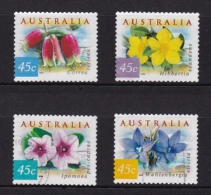 AUSTRALIA 1999 COASTAL FLOWERS (GUM BASE) COMP. SET OF 4 STAMPS IN FINE USED - Picture 1 of 1