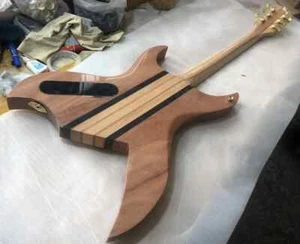 RICH Stealth Chuck Schuldiner Natural Spalted Maple Electric Guitar Neck Through - Picture 1 of 3