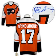 Rod Brind'Amour Philadelphia Flyers Signed Vintage Fanatics Jersey 5