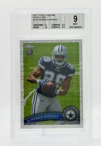 BGS 9 2011 Topps Chrome X-Fractor #173 DeMarco Murray RC Dallas Cowboys - Picture 1 of 2