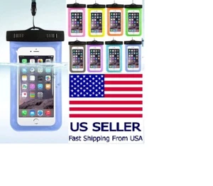 Universal Waterproof Phone Pouch Bag Underwater Dry Case Cover for iPhone 7 8 X - Picture 1 of 21