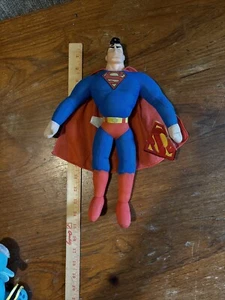 Superman DC Comics 1998 Stuffed Plush Doll Toy - Superman Animated Series - 11" - Picture 1 of 6