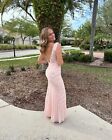 Pink Floor Length Prom Dress Fiesta Fashion