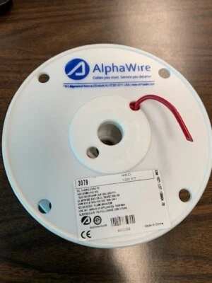 ALPHA WIRE 3079 RD005 / 3079RD005(全新品牌)100 英尺 — 第 1/3 张图片