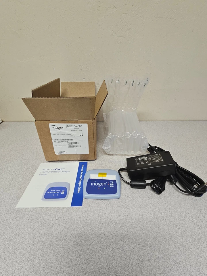 全新 Inogen one 电池充电器 ba-503 带电源适配器 适用于 G5 & Rove 6 — 第 1/1 张图片