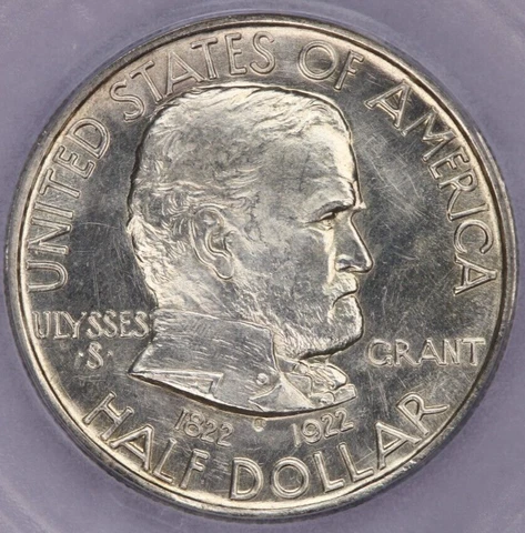 1922 Grant Commemorative Half Dollar ICG MS65 Cover