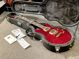 Gibson Les Paul Standard DC Plus Trans Red 2004 Electric Guitar - Picture 1 of 11