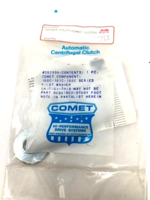 NOS Snowmobile Comet 202996 100C 101C 102C Series Pilot Washer - Image 1 of 4