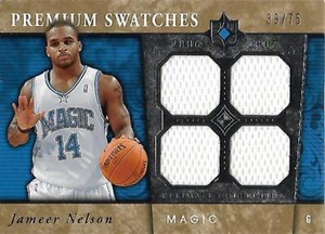 2006-07 Ultimate Collection Premium Swatches #PRJN Jameer Nelson Jersey /75