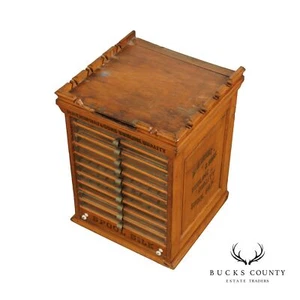 M. Heminway & Sons Antique Spool Cabinet - Picture 1 of 12