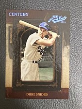 2008 Donruss Playoff Prime Cuts Century Platinum DUKE SNIDER Dodgers 1/1