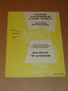 Chris Barber's Jazz Band with Muddy Waters 1958 UK Tour Programme - Imagen 1 de 2
